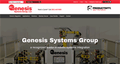 Desktop Screenshot of genesis-systems.com