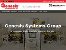 Tablet Screenshot of genesis-systems.com